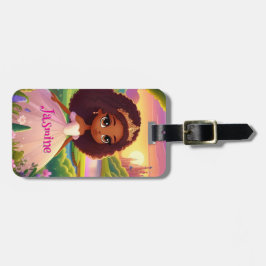 Etiqueta De Bagagem Marca de Bagagem da Princesa Magia Brown