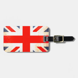 Etiqueta De Bagagem Marca de bagagem de bandeira britânica da Union Ja