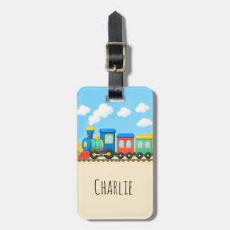 Etiqueta De Bagagem Marca de bagagem personalizada de trem fofo para m