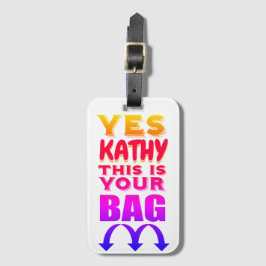 Etiqueta De Bagagem Marca de Bagagem Personalizada Engraçada