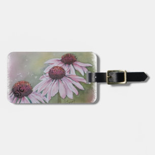 ETIQUETA DE BAGAGEM MARCA DE BAGAGEM PERSONALIZADA PINK DAISIES
