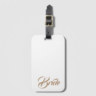 Etiqueta De Bagagem Marca de Bagagem Simples e Personalizada da Noiva
