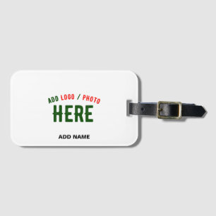 ETIQUETA DE BAGAGEM MARCA VERIFICADA BRANCA PERSONALIZÁVEL MODERNA