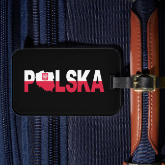Etiqueta De Bagagem Marcação de Mapa de Sinalizador de Polônia Polska