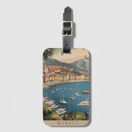Etiqueta De Bagagem Marcador de Viagem da Riviera Francesa