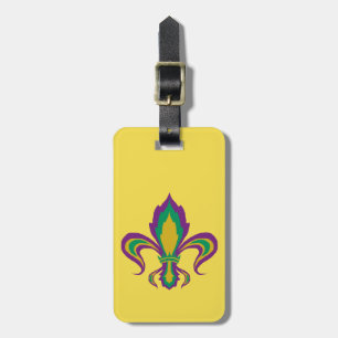 Etiqueta De Bagagem Mardi Gras Fleur De Lis