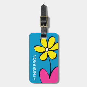 Etiqueta De Bagagem Margarida bonito Tag personalizado da bagagem
