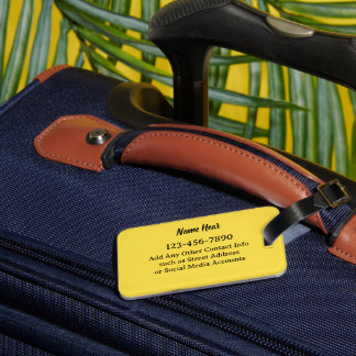 Etiqueta De Bagagem Margarida Caprichosa com Texto Personalizado e pod