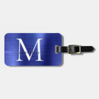 Marinho Azul Monograma Brutado Metal Girassol Nome