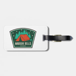 Etiqueta De Bagagem Maroon Bells Wilderness Camping