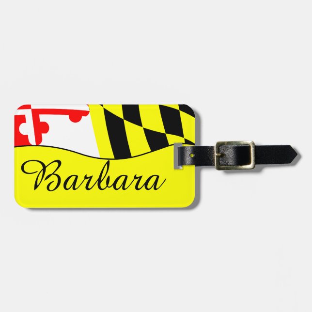 Etiqueta De Bagagem Maryland (Frente Horizontal)