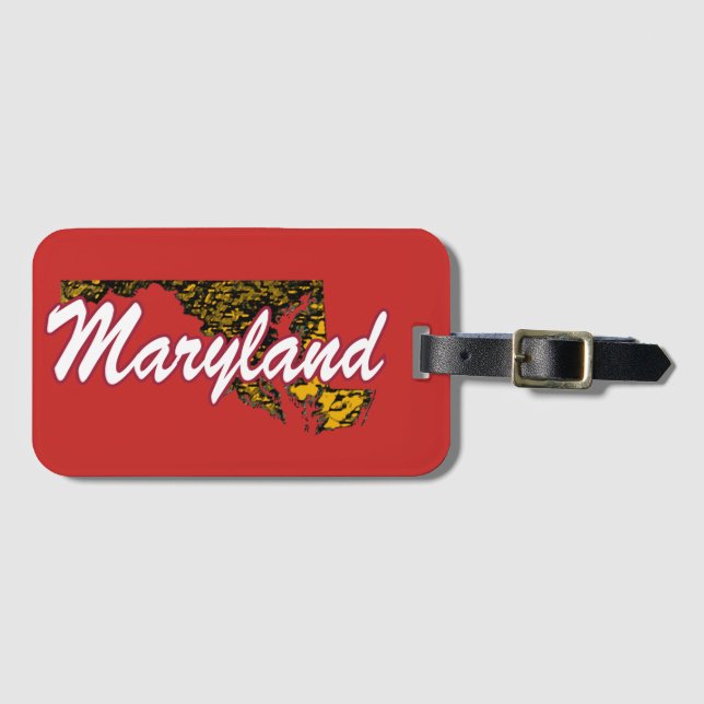 Etiqueta De Bagagem Maryland (Frente Horizontal)
