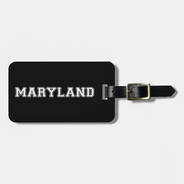 Etiqueta De Bagagem Maryland (Frente Horizontal)
