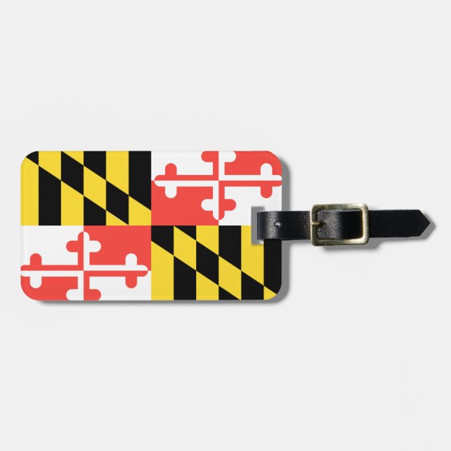 Etiqueta De Bagagem MARYLAND Flag - (Frente Horizontal)
