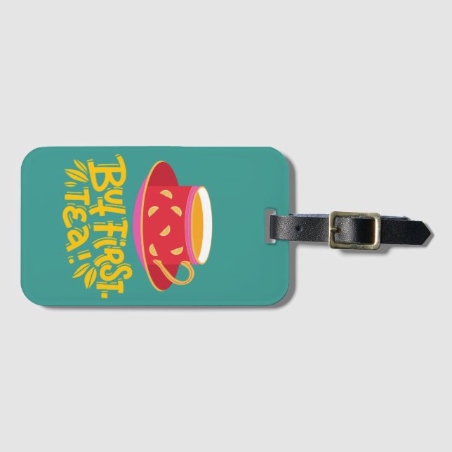 ETIQUETA DE BAGAGEM MAS PRIMEIRA CHÁ (Frente Horizontal)