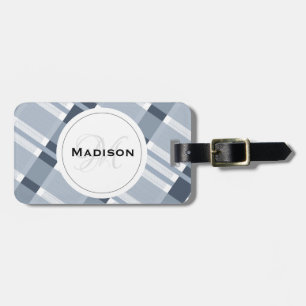 Etiqueta de Bagagem Masculina Xadrez Minimalista A