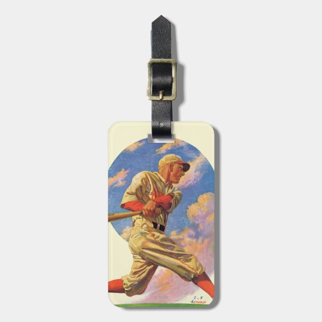 Etiqueta De Bagagem Massa do basebol (Frente Vertical)