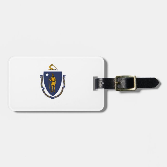 Etiqueta De Bagagem Massachusetts (Frente Horizontal)