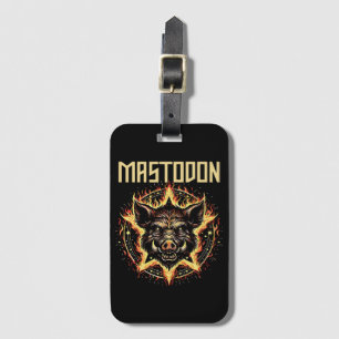 Etiqueta De Bagagem Mastodon Boar Fire
