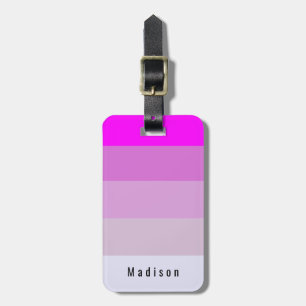 Etiqueta De Bagagem Matizes Mauve Violeta da Orquídea Magenta Pessoal
