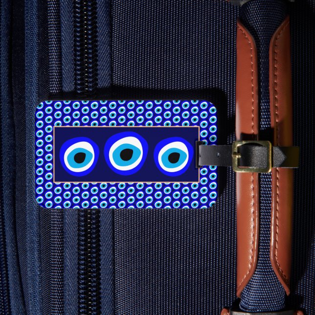 Etiqueta De Bagagem Mau, Talisman & Arabic Amulet /Turco, Grego (Frente Insitu 4)