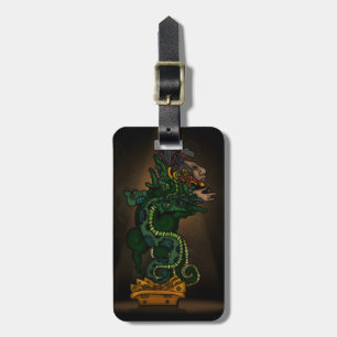 Etiqueta De Bagagem Mayan Serpent Deus