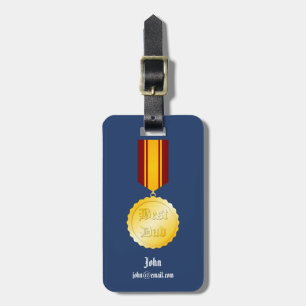 Etiqueta De Bagagem Medalha de Melhor Pai para o Dia dos Pais