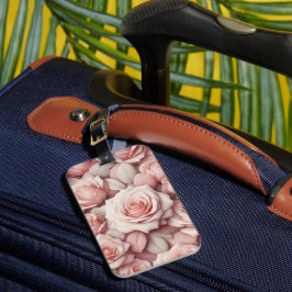 Etiqueta De Bagagem Melhor em Rosas Rosadas