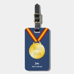 Etiqueta De Bagagem Melhor Medalha do Pai Dia dos Pais