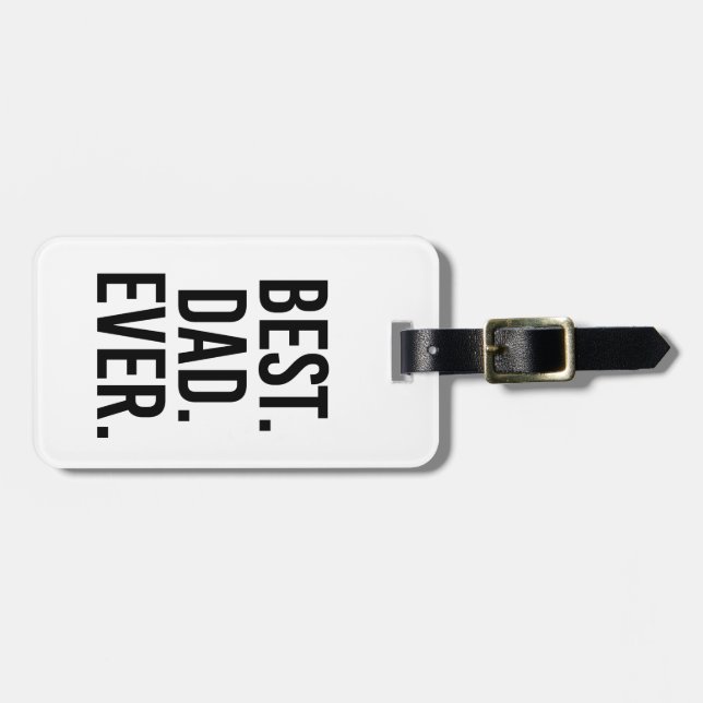 Etiqueta De Bagagem Melhor. Pai. Nunca (Frente Horizontal)