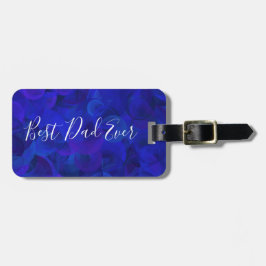 Etiqueta De Bagagem Melhor Pai Nunca Real Dia de os pais Único Azul