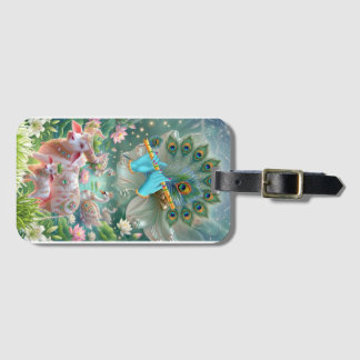 Etiqueta De Bagagem Melodia Divina do Senhor Krishna: Flauta Sagrada,