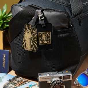 Etiqueta De Bagagem Meme Galinha do Pato Engraçado Honk Goose