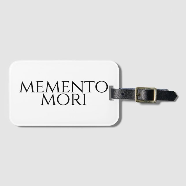 Etiqueta De Bagagem Memento Mori (Frente Horizontal)