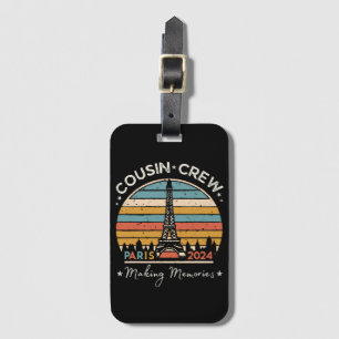 Etiqueta De Bagagem Memórias do Fazer de Paris, França, 2024