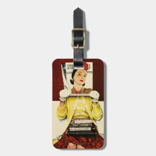 Etiqueta De Bagagem Menina de cobrir