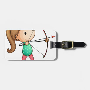 Etiqueta De Bagagem menina do arqueiro