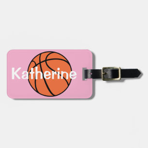 Etiqueta De Bagagem Meninas Cute Pink Basbol