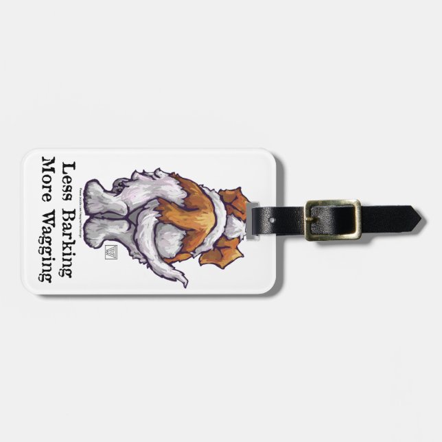 Etiqueta De Bagagem Menos Latidos, Mais Abanadas (Frente Horizontal)