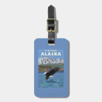 Mergulho da águia americana - Katmai, Alaska