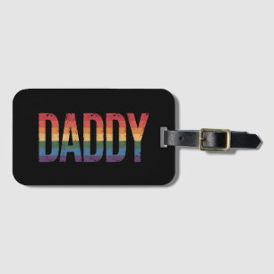 Etiqueta De Bagagem Mês do Orgulho Gay do Papai LGBTQ Dia dos Pais Arc