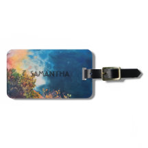 MESMERIZANDO A ETIQUETA DE LUGAGEM DE ONDAS OCEANA