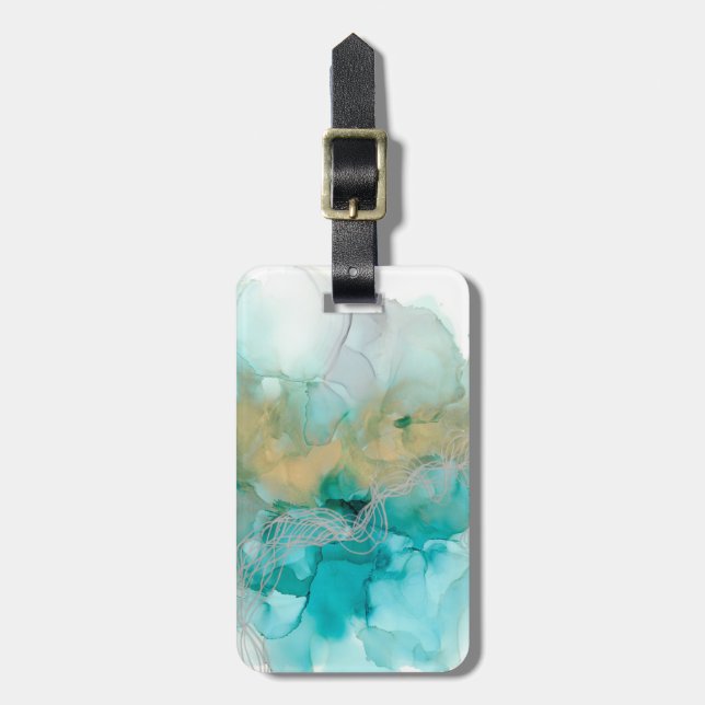 Etiqueta De Bagagem Metálicos entrelaçados (Frente Vertical)