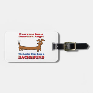 Etiqueta De Bagagem Meu Anjo Guardião é meu Doxie