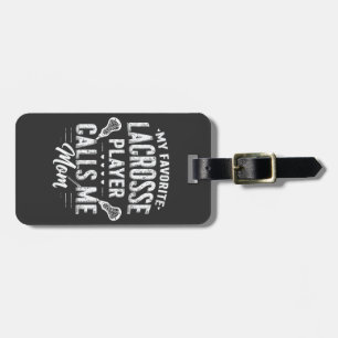 Etiqueta De Bagagem Meu Jogador De Lacrosse Favorito Me Chama Mãe