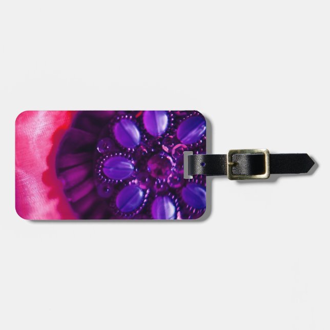 Etiqueta De Bagagem Miçangas (Frente Horizontal)