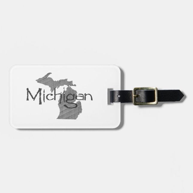 Etiqueta De Bagagem Michigan (Frente Horizontal)