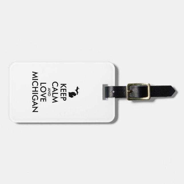 Etiqueta De Bagagem MICHIGAN personalizável (Frente Horizontal)