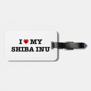 Etiqueta De Bagagem Mim coração meu Tag da bagagem de Shiba Inu