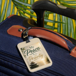 Etiqueta De Bagagem Minha Paz é uma Prioridade